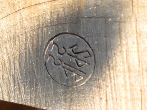 Southern Pine Inspection Bureau Certification stamp on Cypress Beam</br></br>