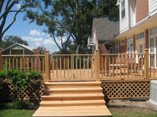 Cypress hand rail, ballusters, and steps</br></br>