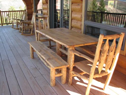 2 x 8 Cypress Decking on a mountain lodge</br></br>