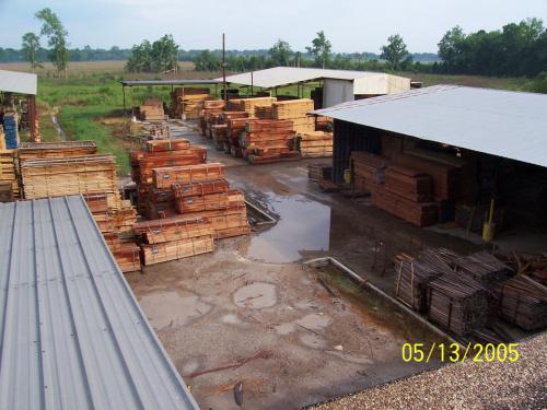 Imported lumber awaiting processing</br></br>