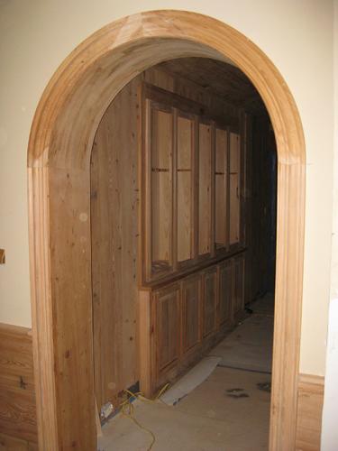 Cypress arched antique casing</br></br>