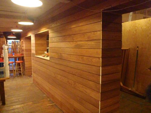 Cypress Select Grade 6 inch Shiplap - Restaurant under construction </br></br>